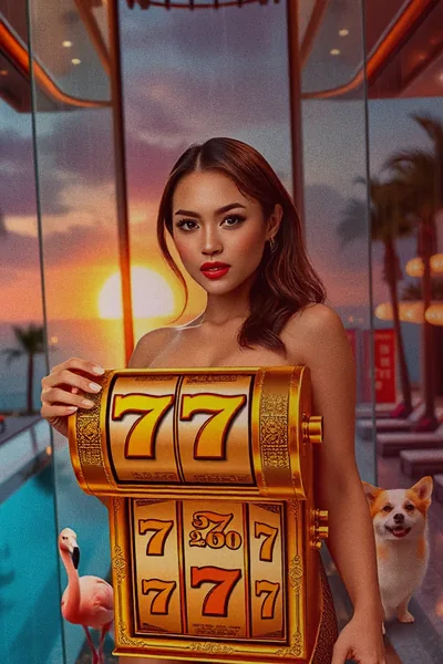 โปสเตอร์สล็อตธีมลิฟต์เหนือเมืองคาสิโน บน betflix