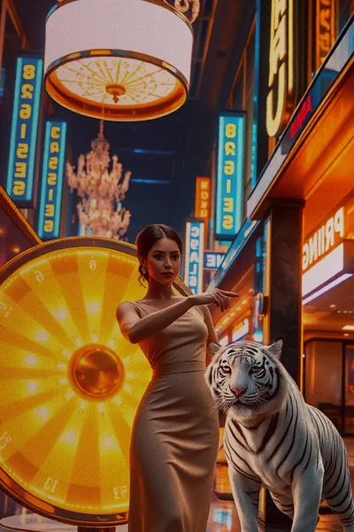 โปสเตอร์สล็อต PG ธีมถนนคาสิโนนีออน บน betflix