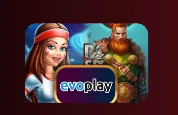 โลโก้ค่ายเกม Evoplay ที่เล่นได้บน betflix