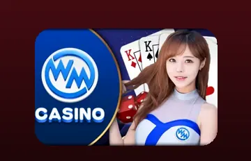 โลโก้ค่ายเกม WM Casino ที่เล่นได้บน betflix